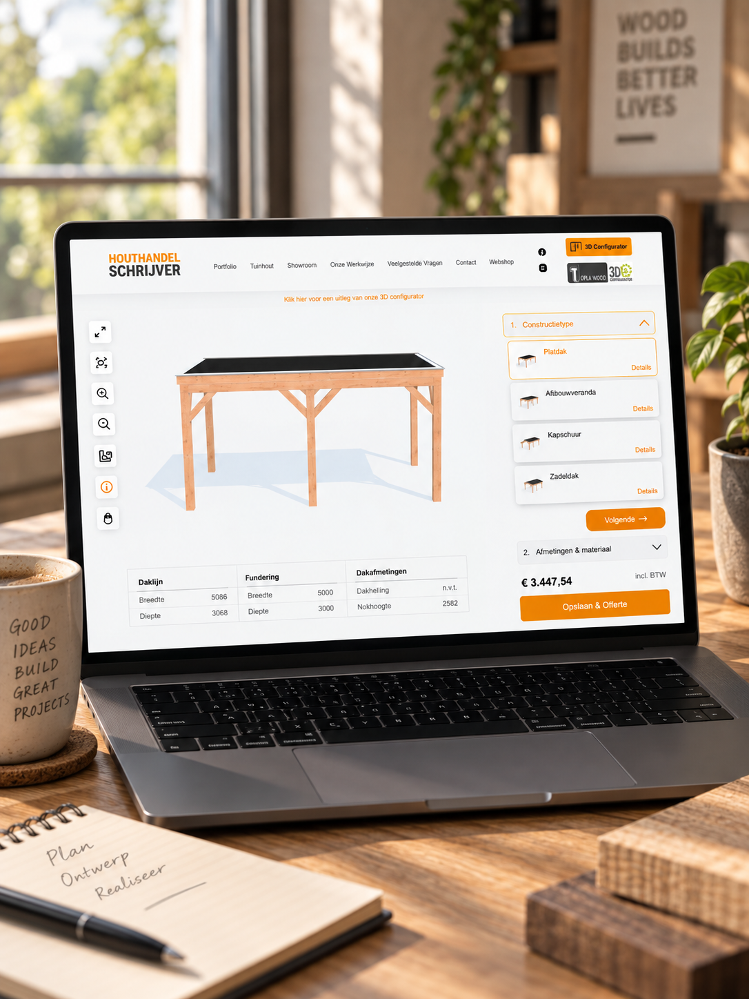 Successtory: Hoe Houthandel Schrijver 30% groeide met de 3D-configurator van innOVeet