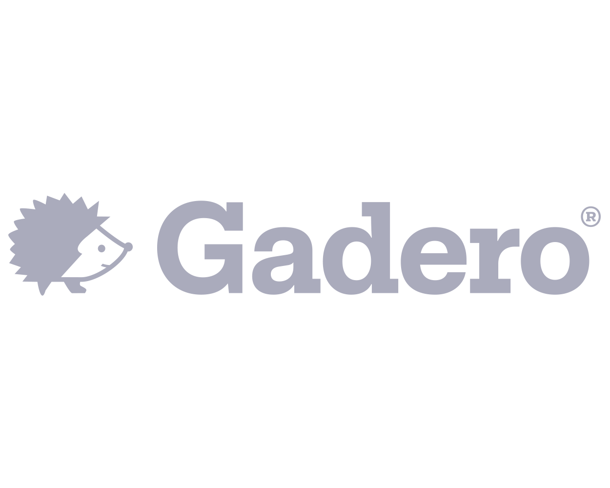 Gadero logo met een cartoon nagel, tekst 'Gadero' in grote letters