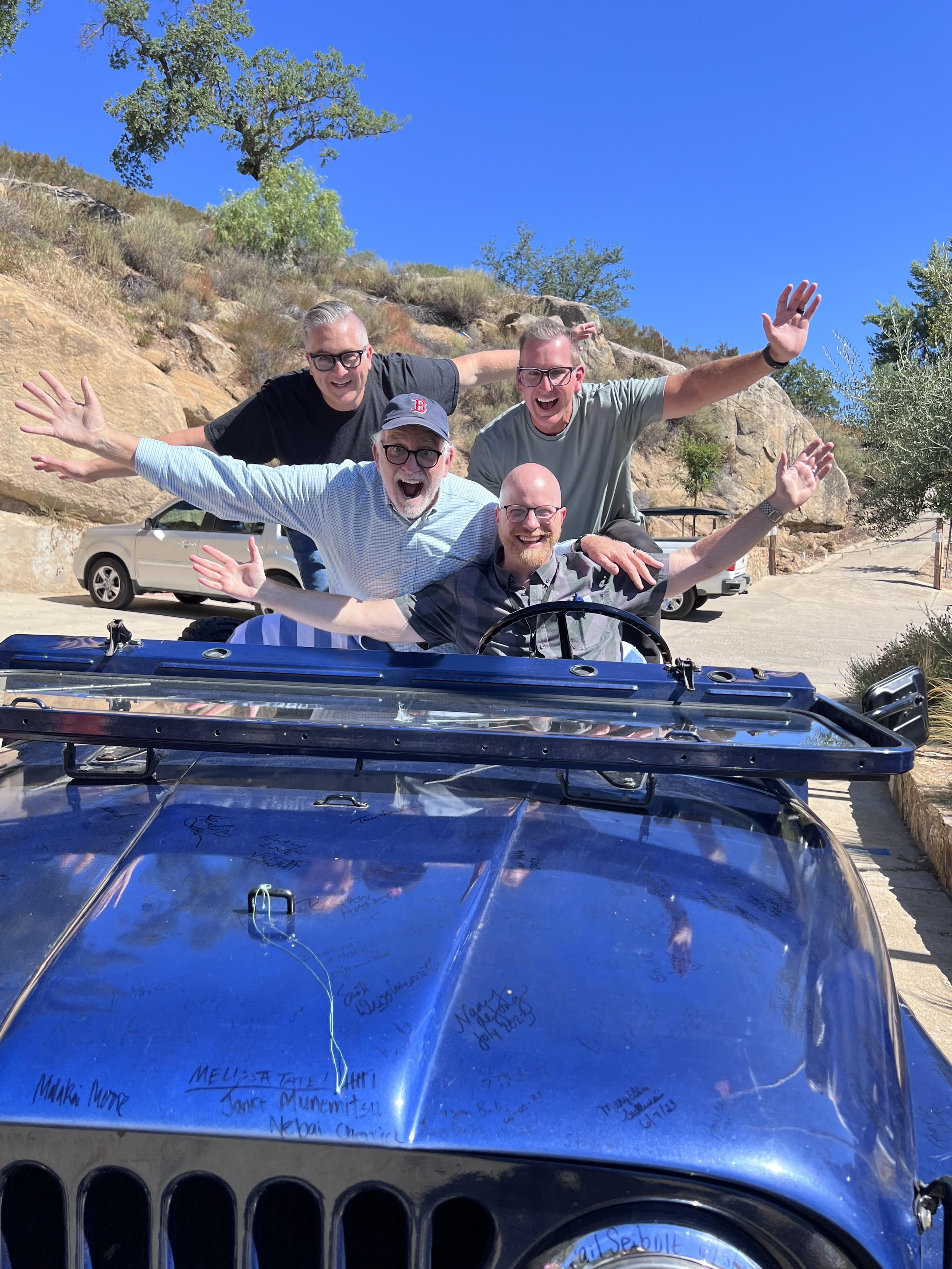 Scott with Bob Goff, Mike Foster and Taylor Hughes