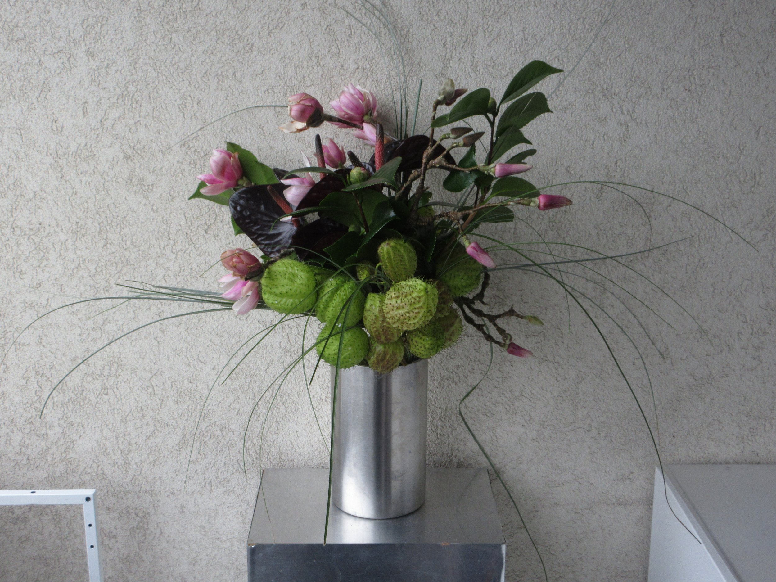 Bouquet magnolia et boulestrier