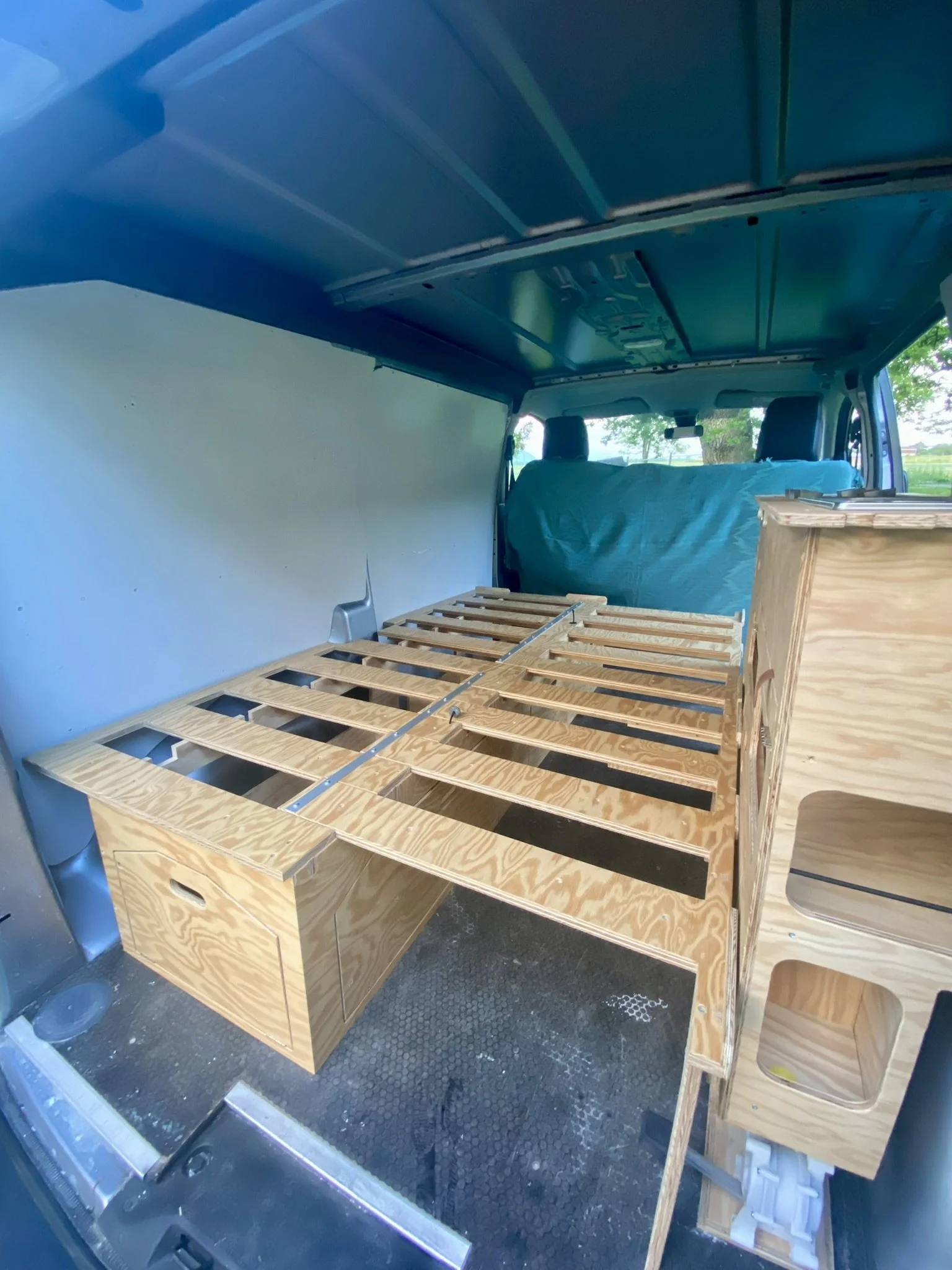couchage modulable pour van aménagé