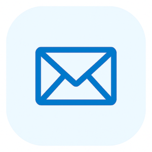 Icon of an envelope, representing an email or message.