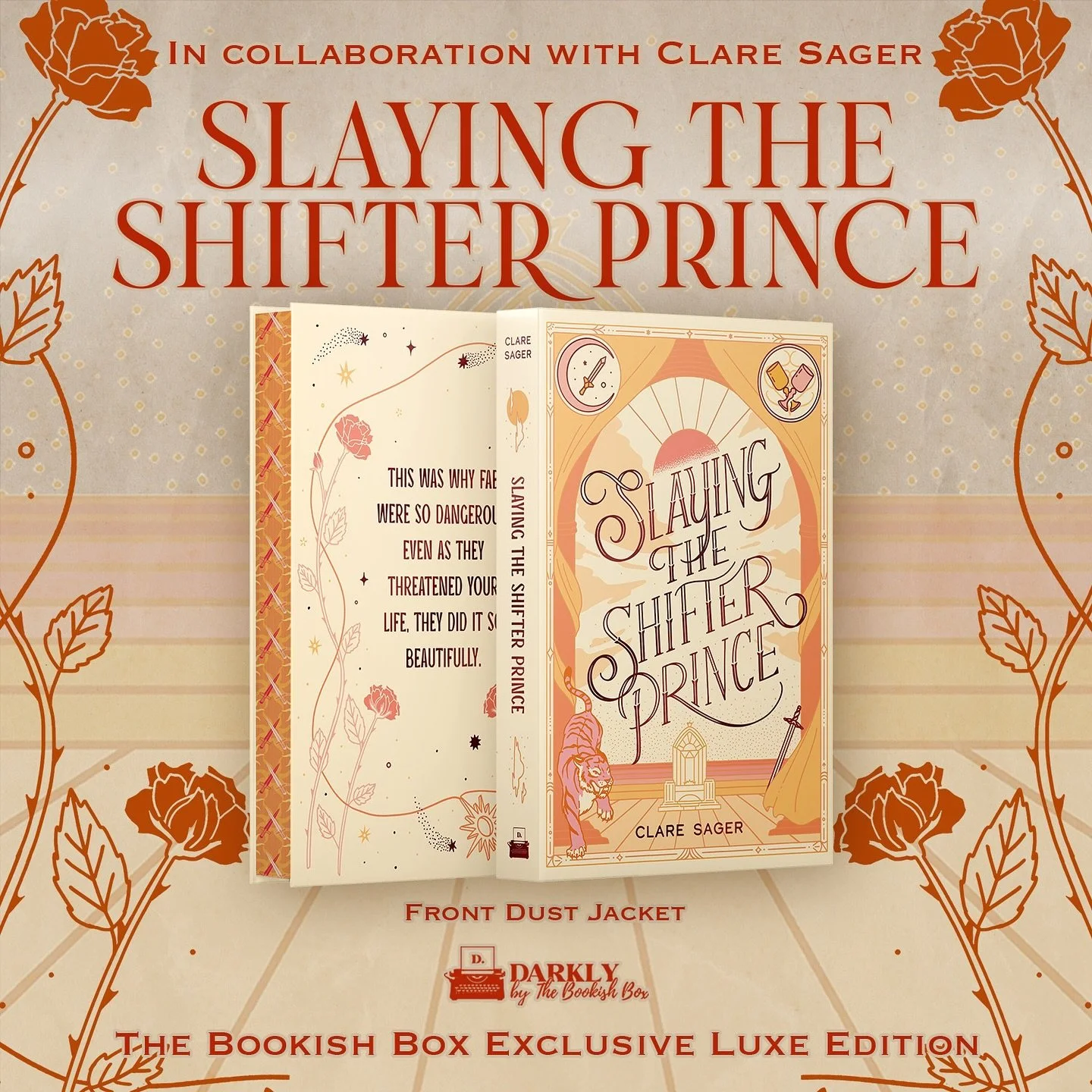 Darkly by The Bookish Box - Slaying the Shifter Prince - Dust Jacket