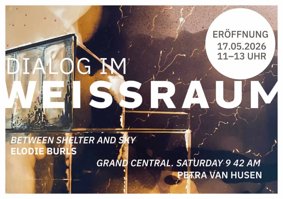  vernissage am 17. mai 2026 11-13 Uhr | elodie burls und petra van husen | dialog im weissraum