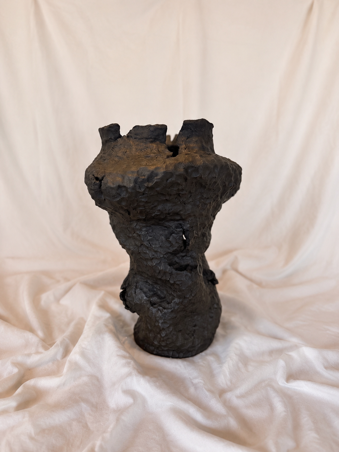 matte black ceramic vase