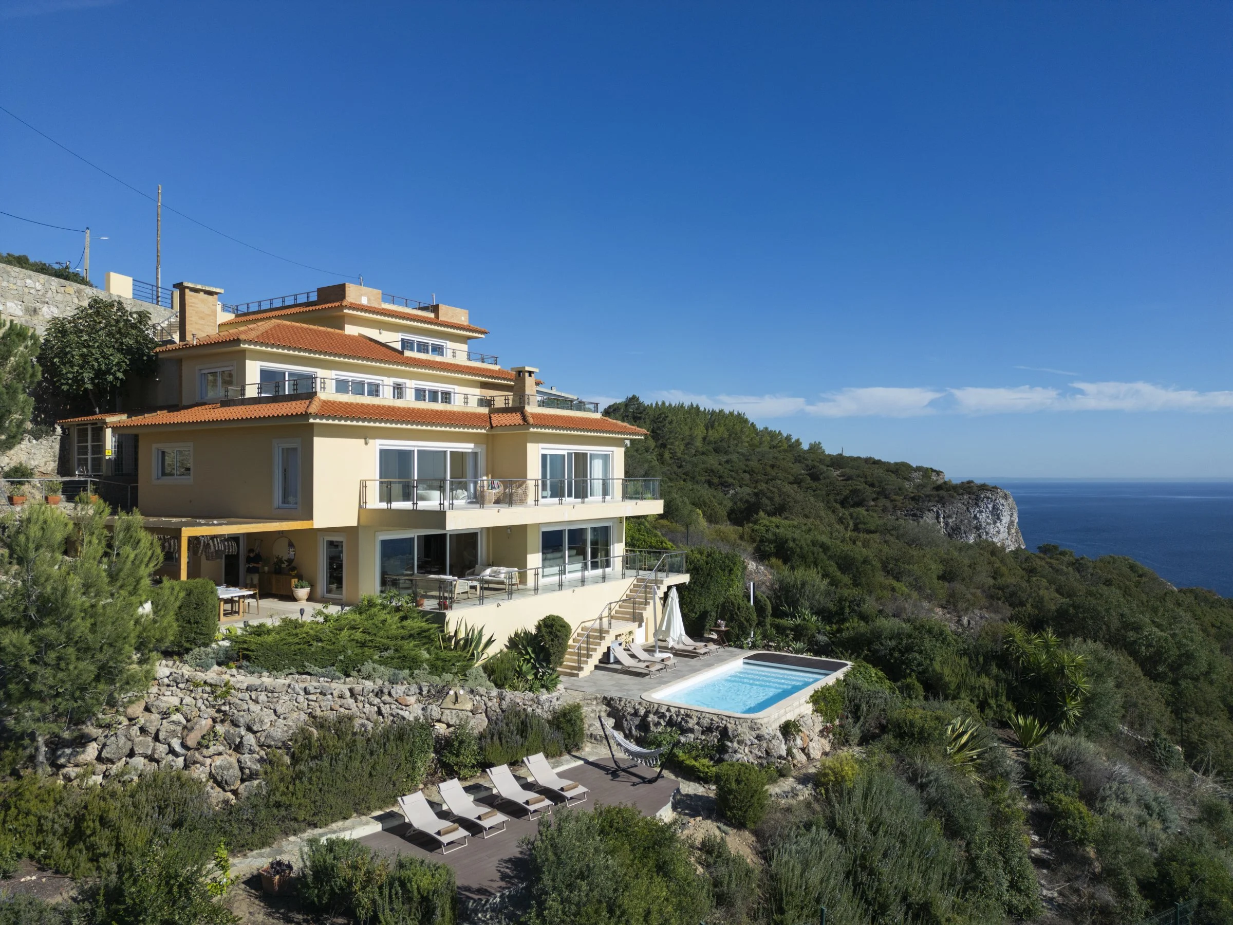 Cliffside Villa with Pool