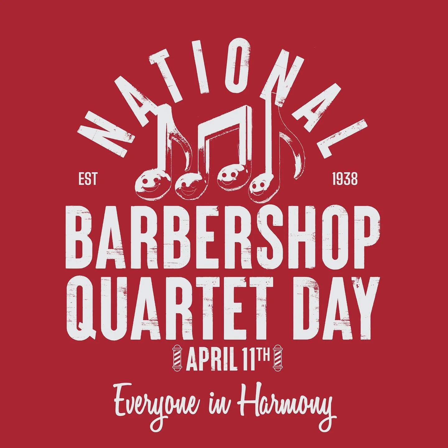 When we first came together at the end of 2022 we didn't know what it would turn into. We are so thankful for our friendship thru the love of barbershop and to all that have supported us on our journey! 
Happy National Barbershop Quartet Day to all ?