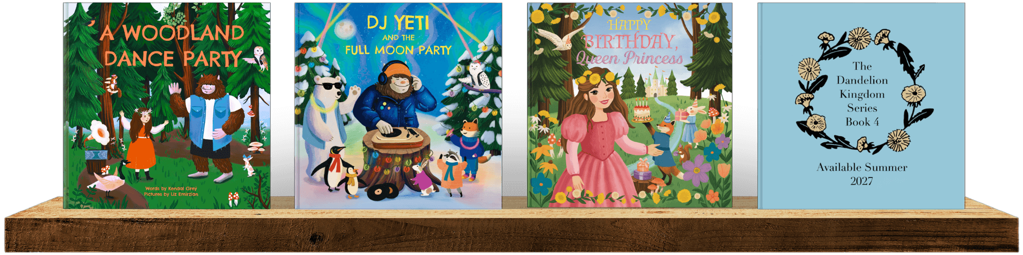 Author Kendal Grey Bookshelf