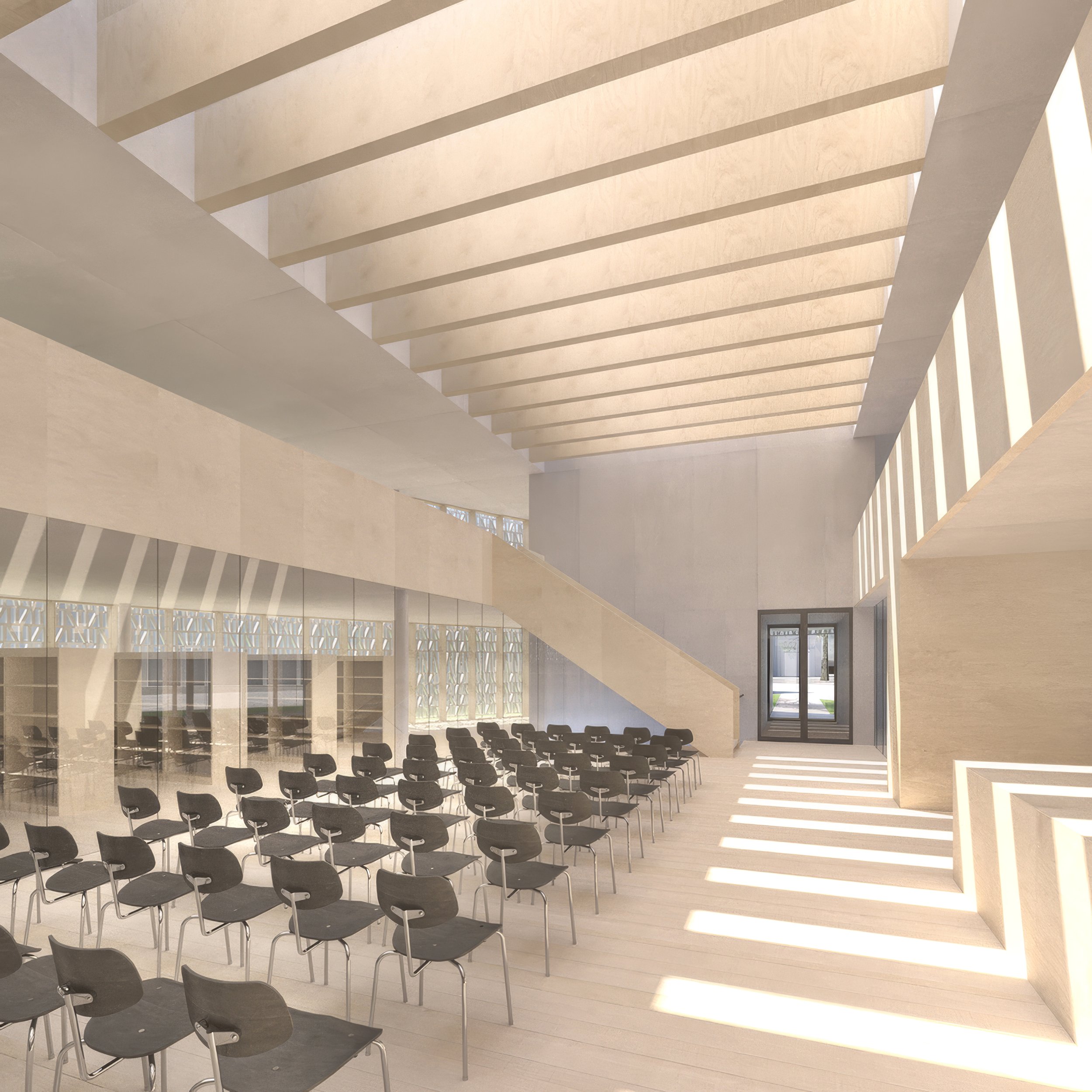 Stadtbibliothek Dornbirn | Entwurf | Foyer