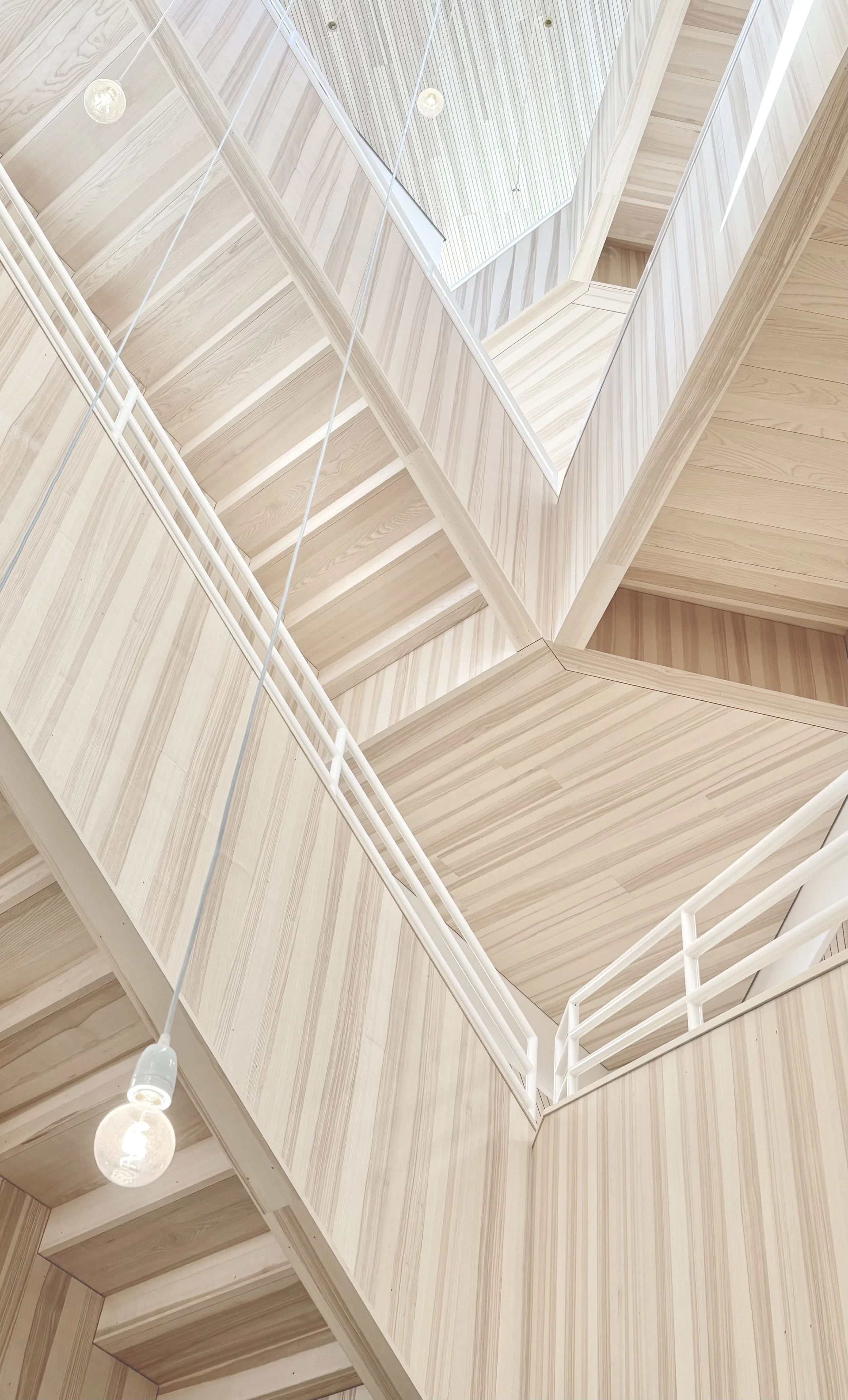 Kinderhaus Rankweil Markt | Belichtung durch das zentrale Stiegenauge