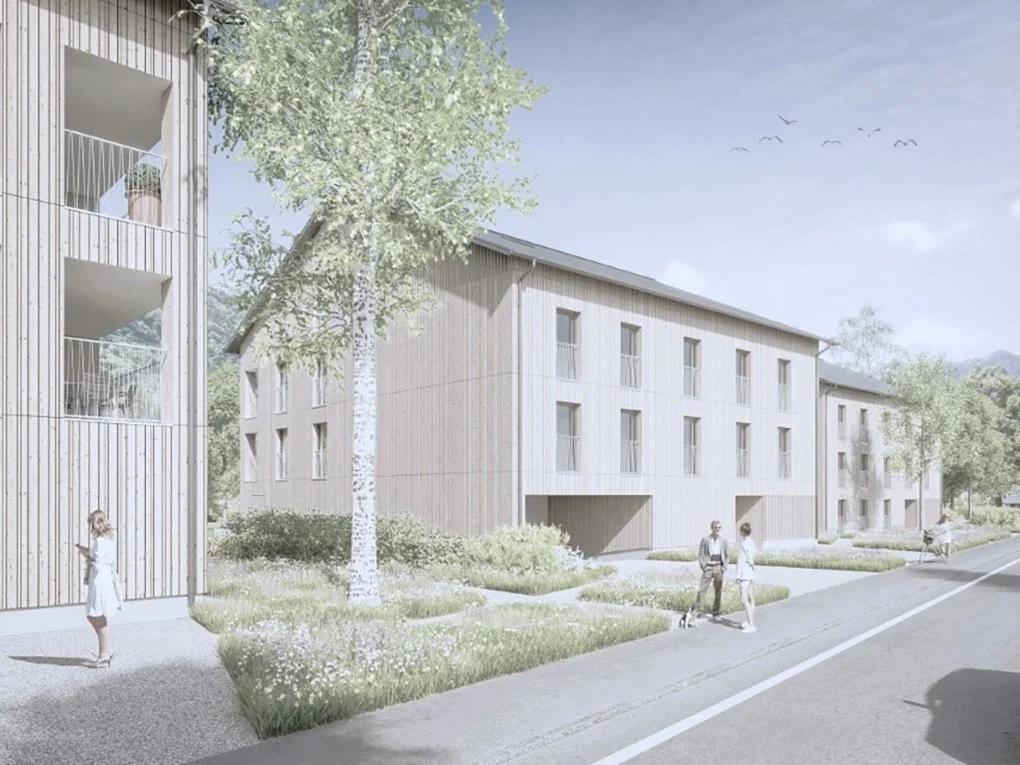 Illwerke Siedlung Schruns | Neubau 1. Bauabschnitt 2024-2026 | Visualisierung WSH


