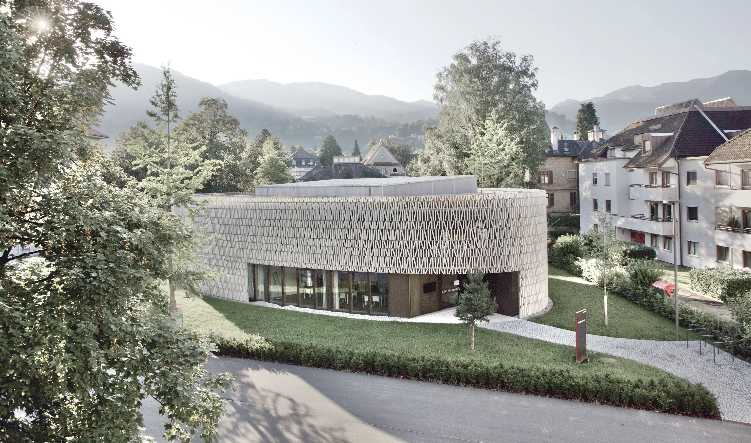 Stadtbibliothek Dornbirn | Ein Pavillon im Park