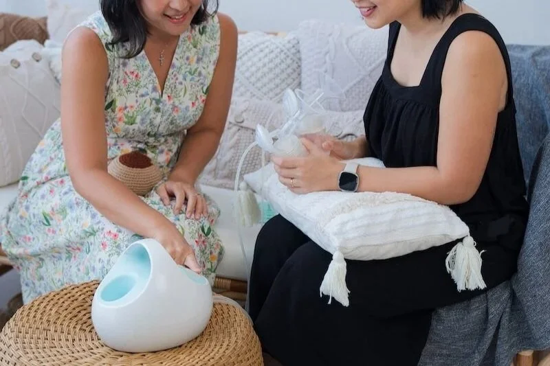 Mayvina Wee drawing on her personal journey as a mother of four to provide relatable breastfeeding support.