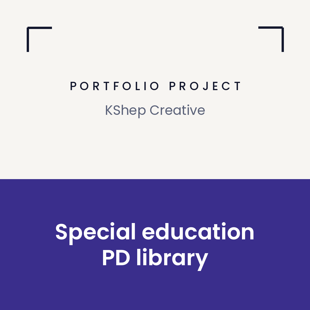 Special Education Professional Development: Creatively Focused