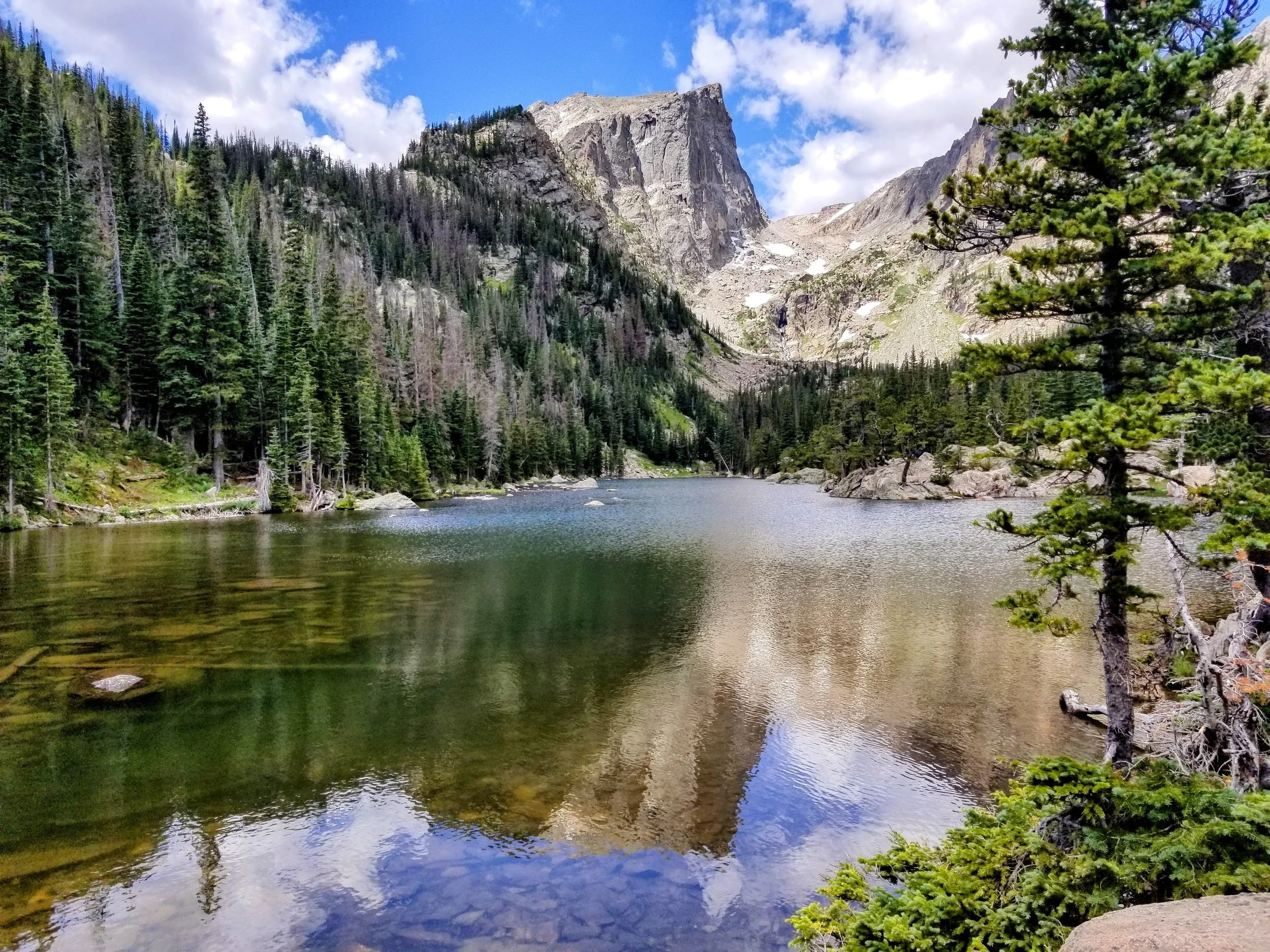 Dream Lake from Rock Mountain National Park taken by Kalin Schoephoerster.