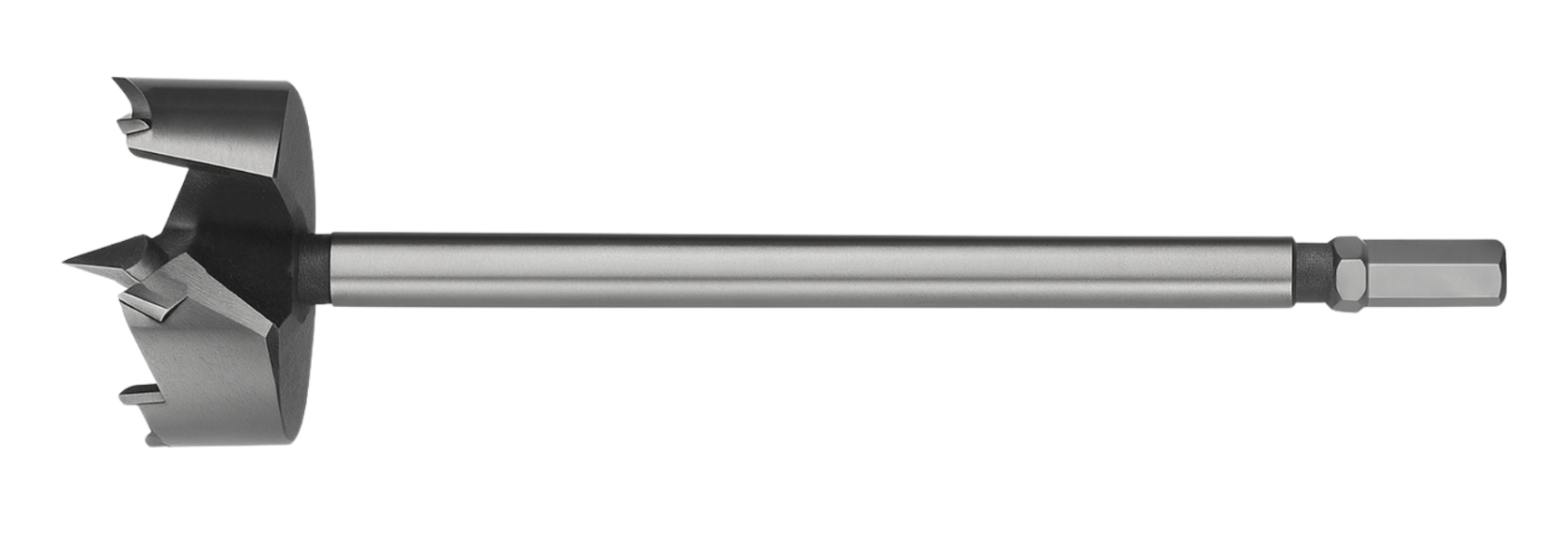 A Milwaukee OEM Hammer Drill Bit with a silver-colored drill head and a hexagonal shank.