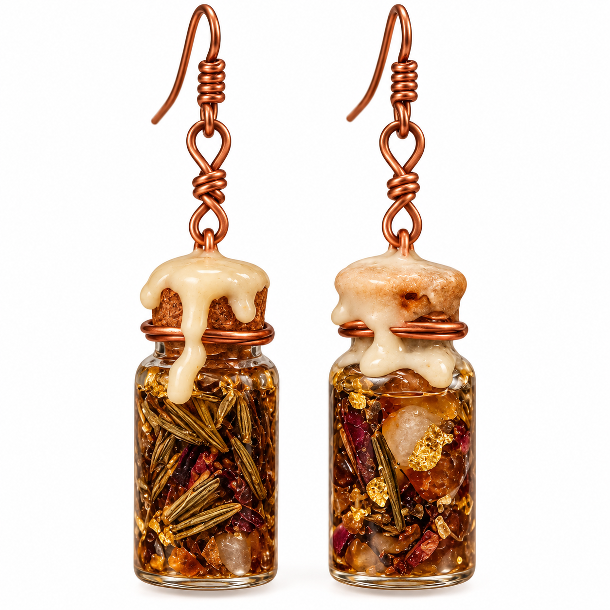 Handcrafted Intention Jar Earrings