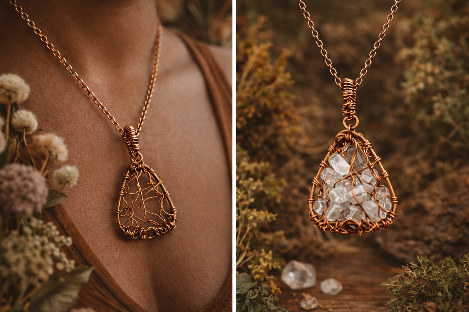 Earths Vessel Pendant (No Crystals Included)