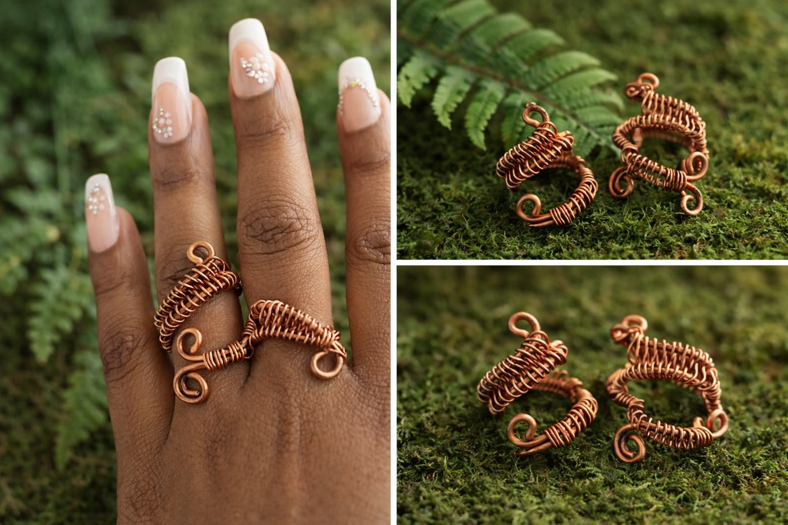 Copper Coils Ring