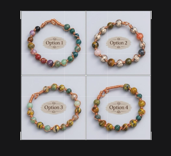 Dragon Jasper & Earthstone Copper Bracelet Collection