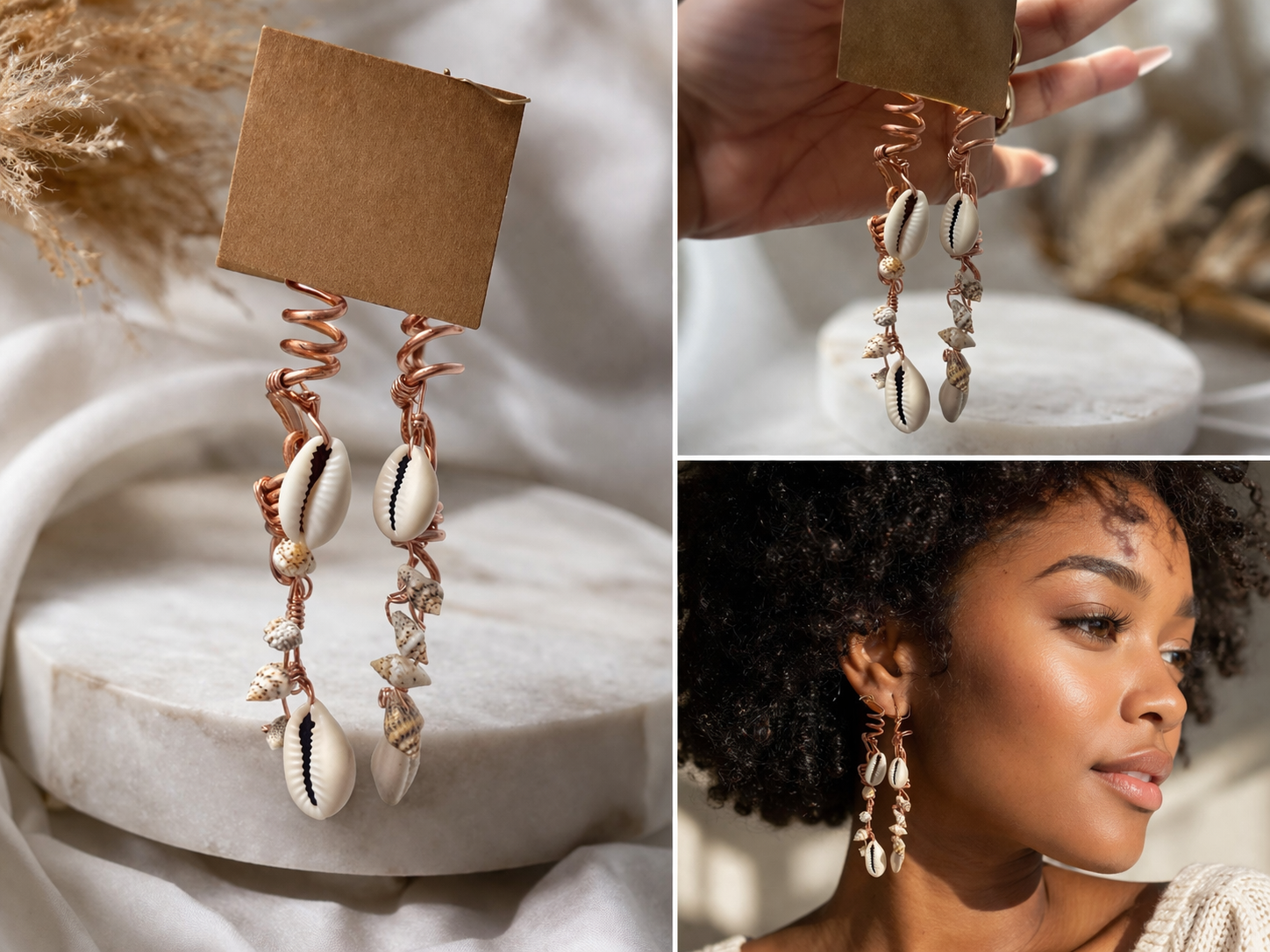 Oceans Cowrie Earrings