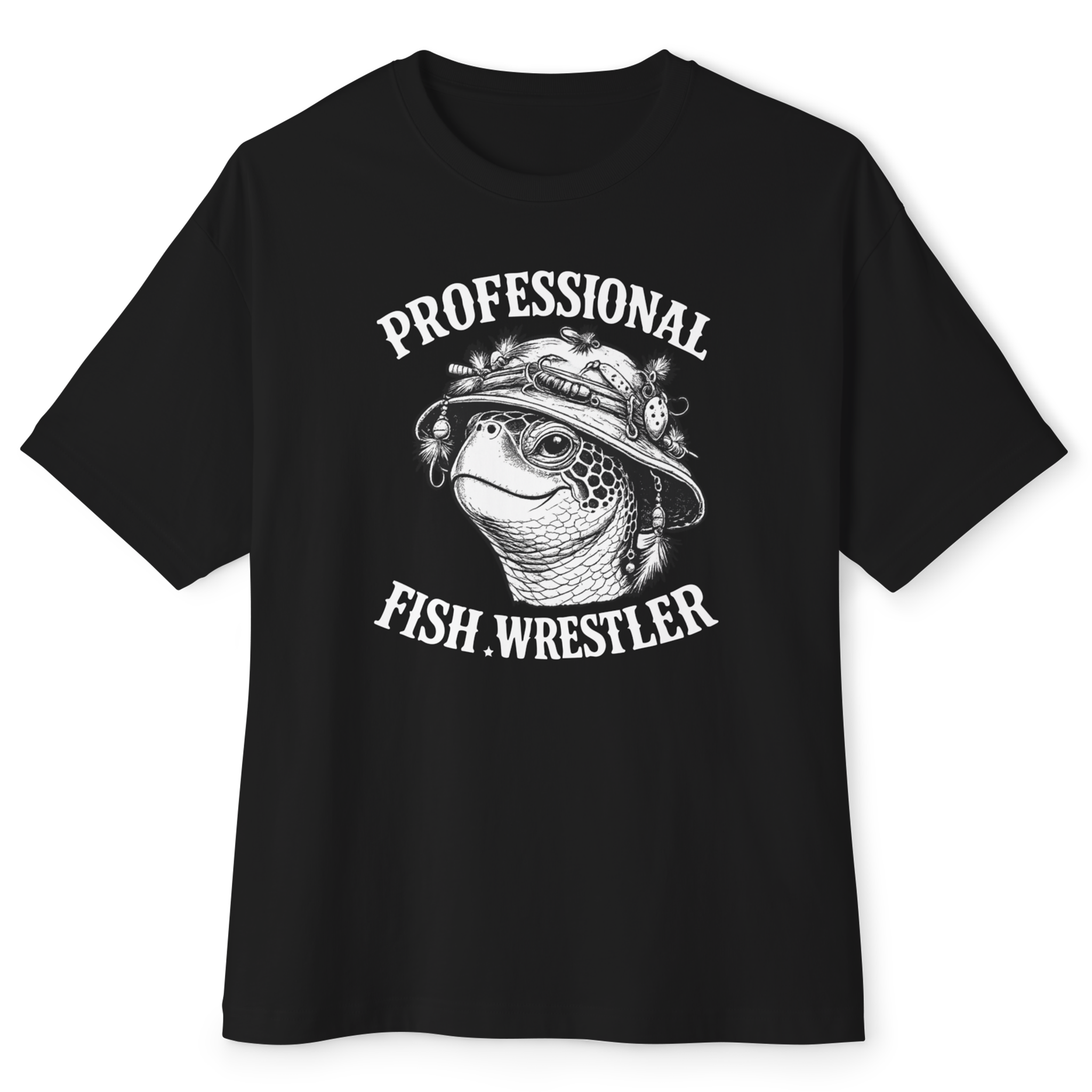 PROFESSIONAL FISH WRESTLER UNISEX OVERSIZED BOXY TEE