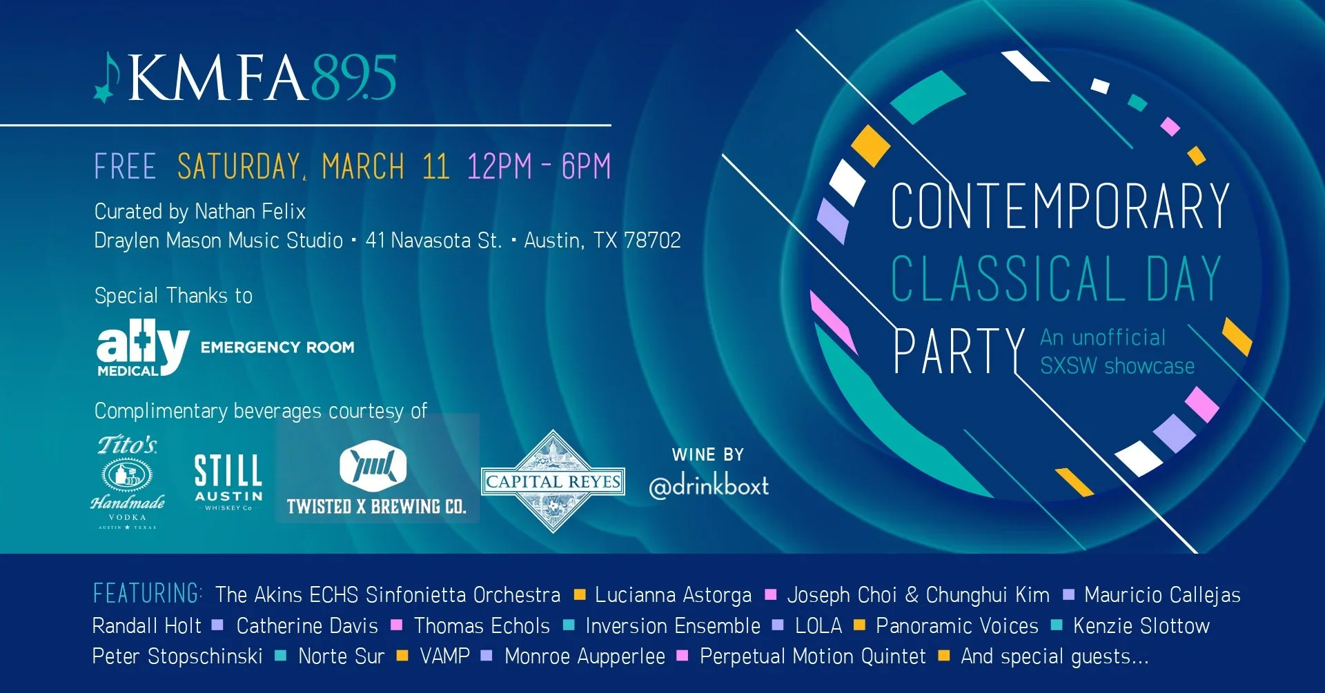 Contemporary KMFA Classical Day Party: An Unofficial SXSW Showcase