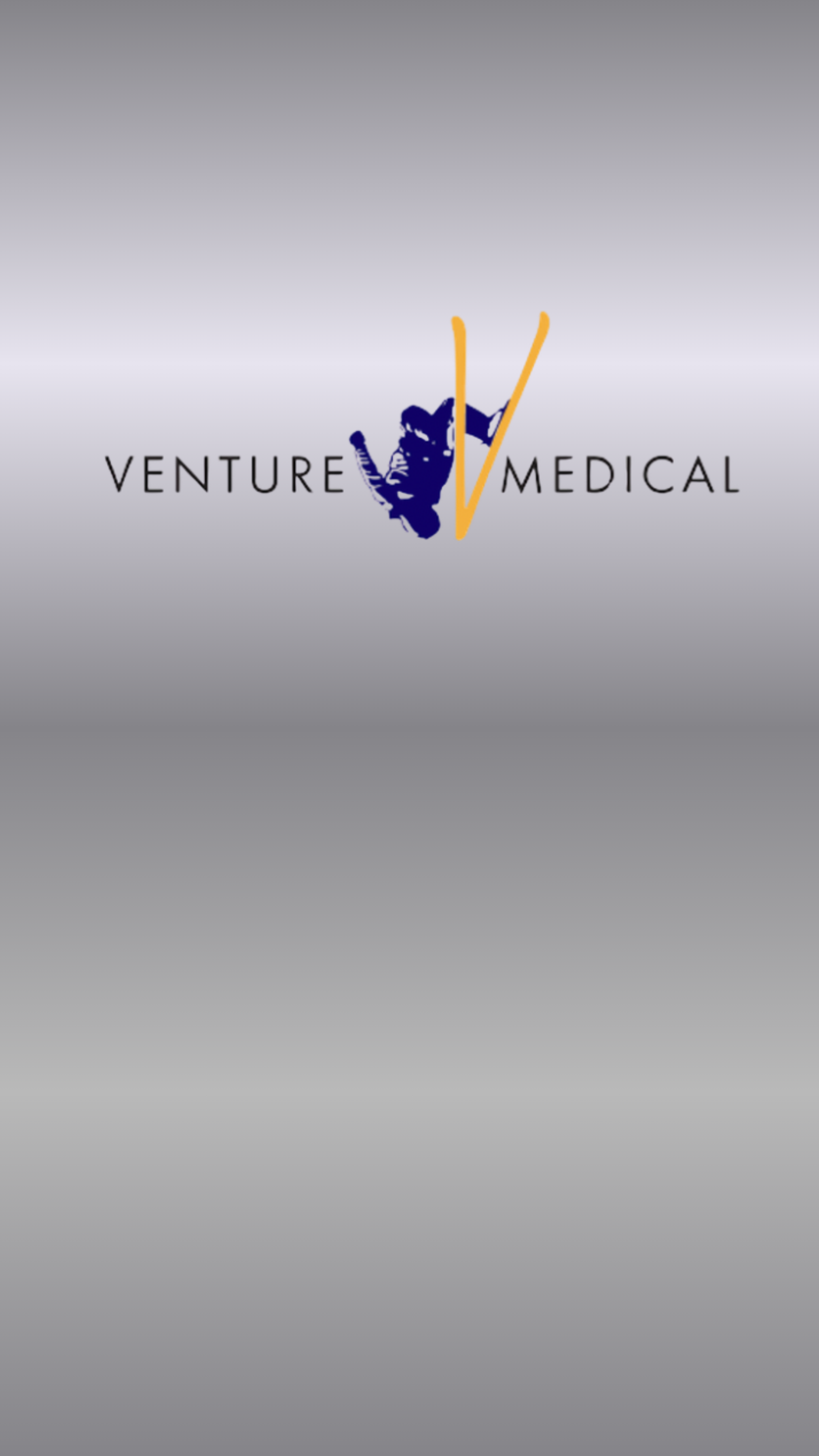 Venture Medical logo with an astronaut icon and a stylized 'V' in yellow.