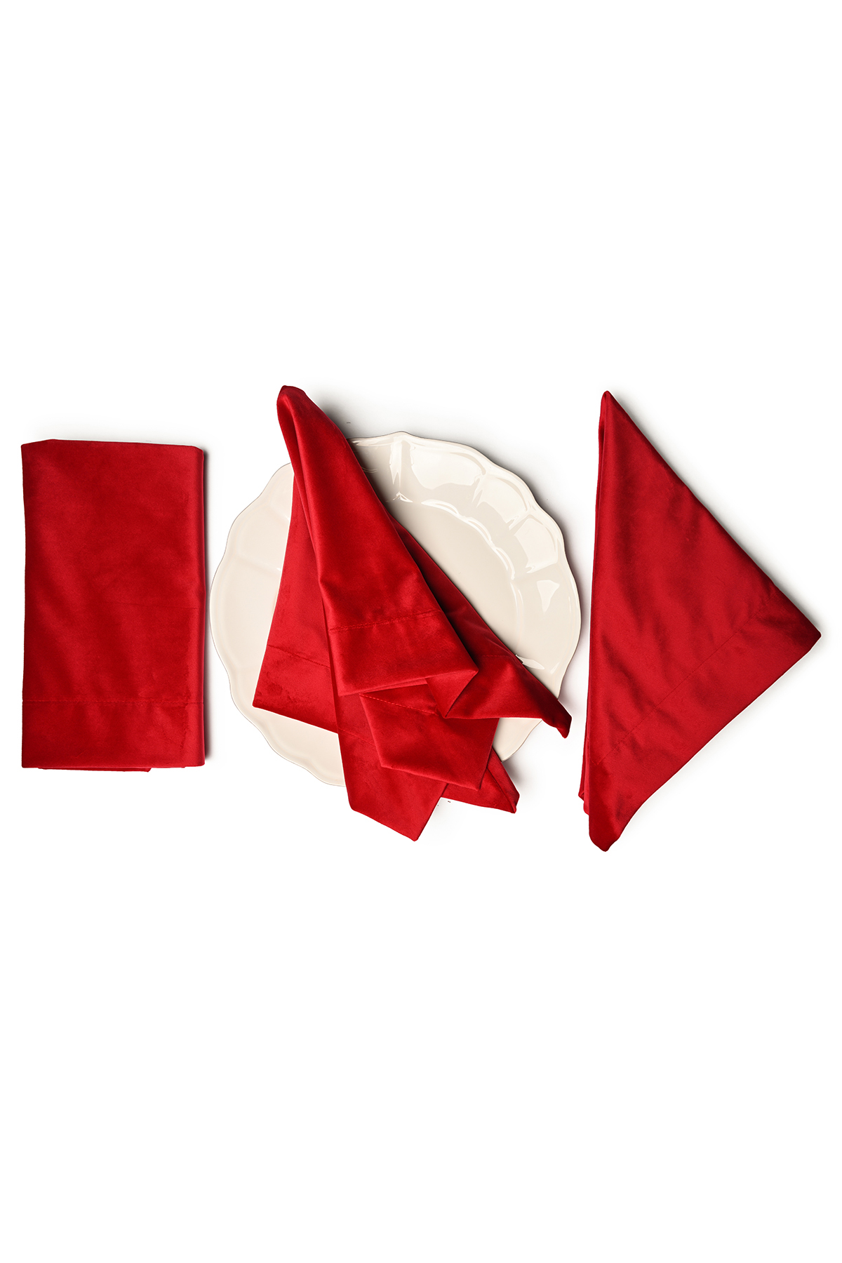 VELLUTO Red Napkins