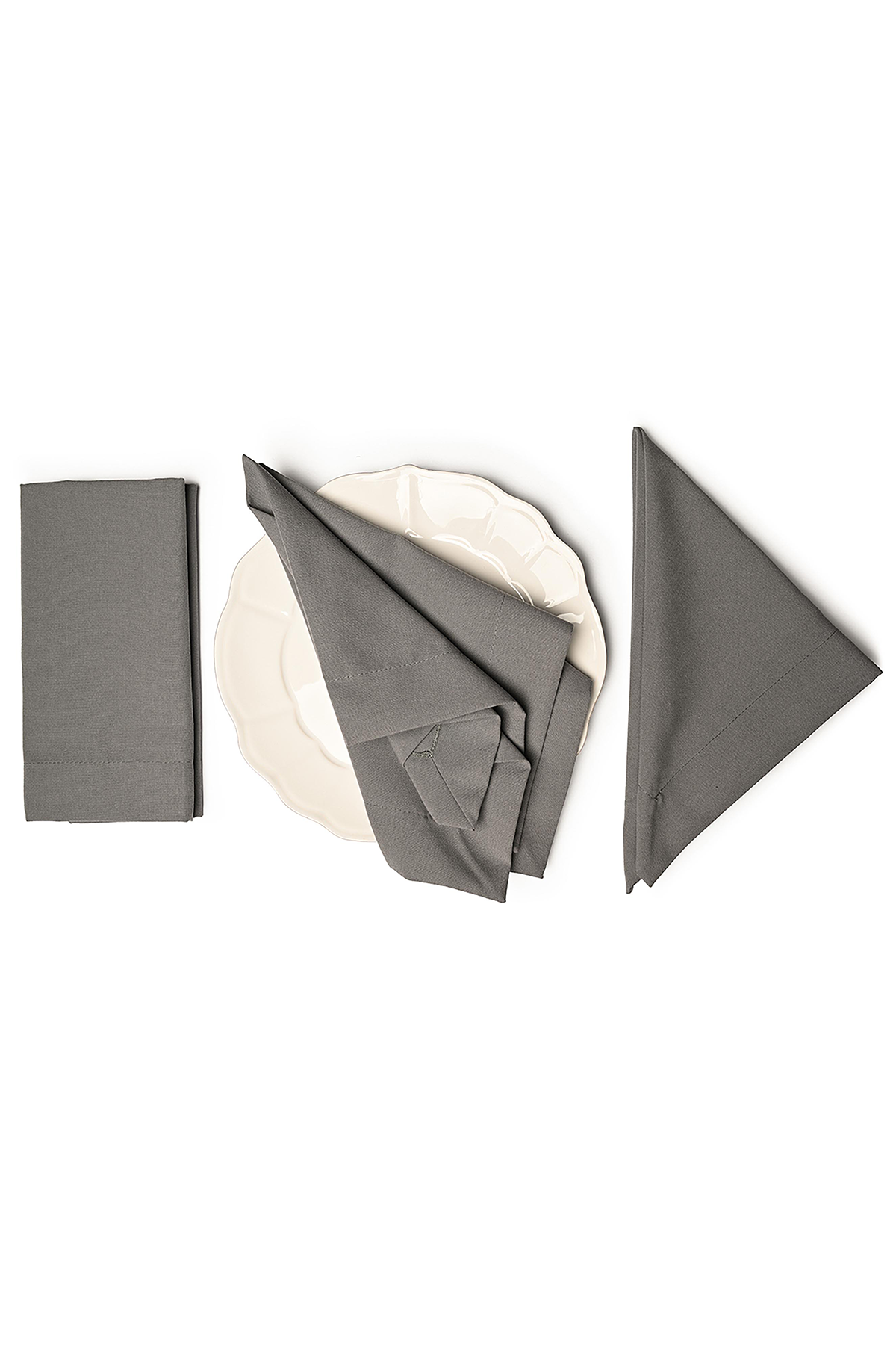 COTONE Gunmetal Napkins