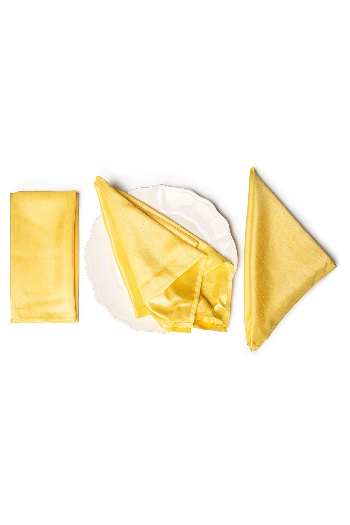 SHANTUNG Yellow Napkins