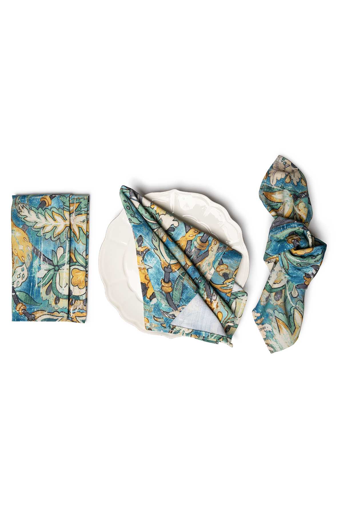 FEATHERINGTON Peacock Napkins