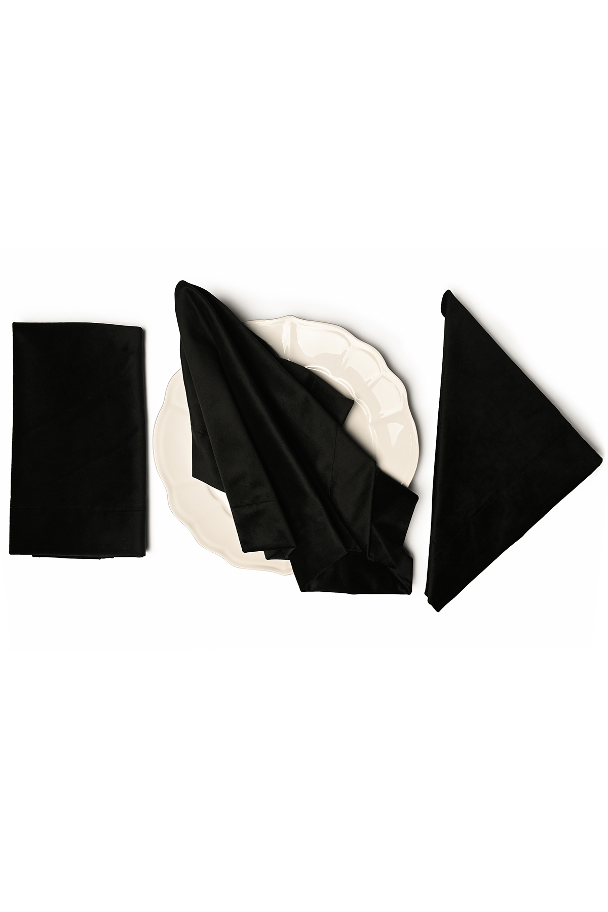 VELLUTO Black Napkins