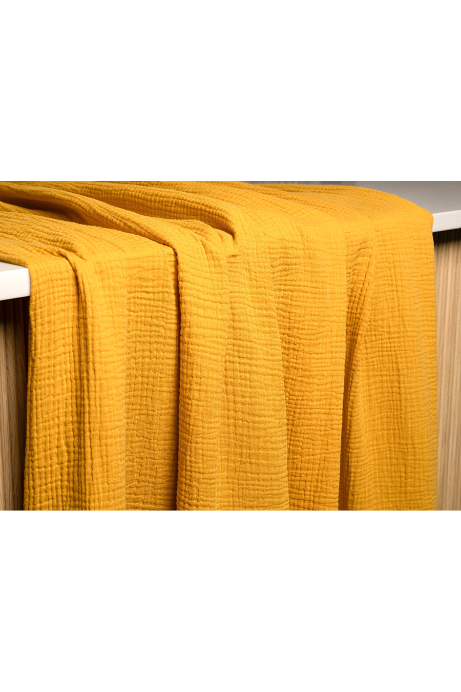 WAFFLE mustard Table Runner