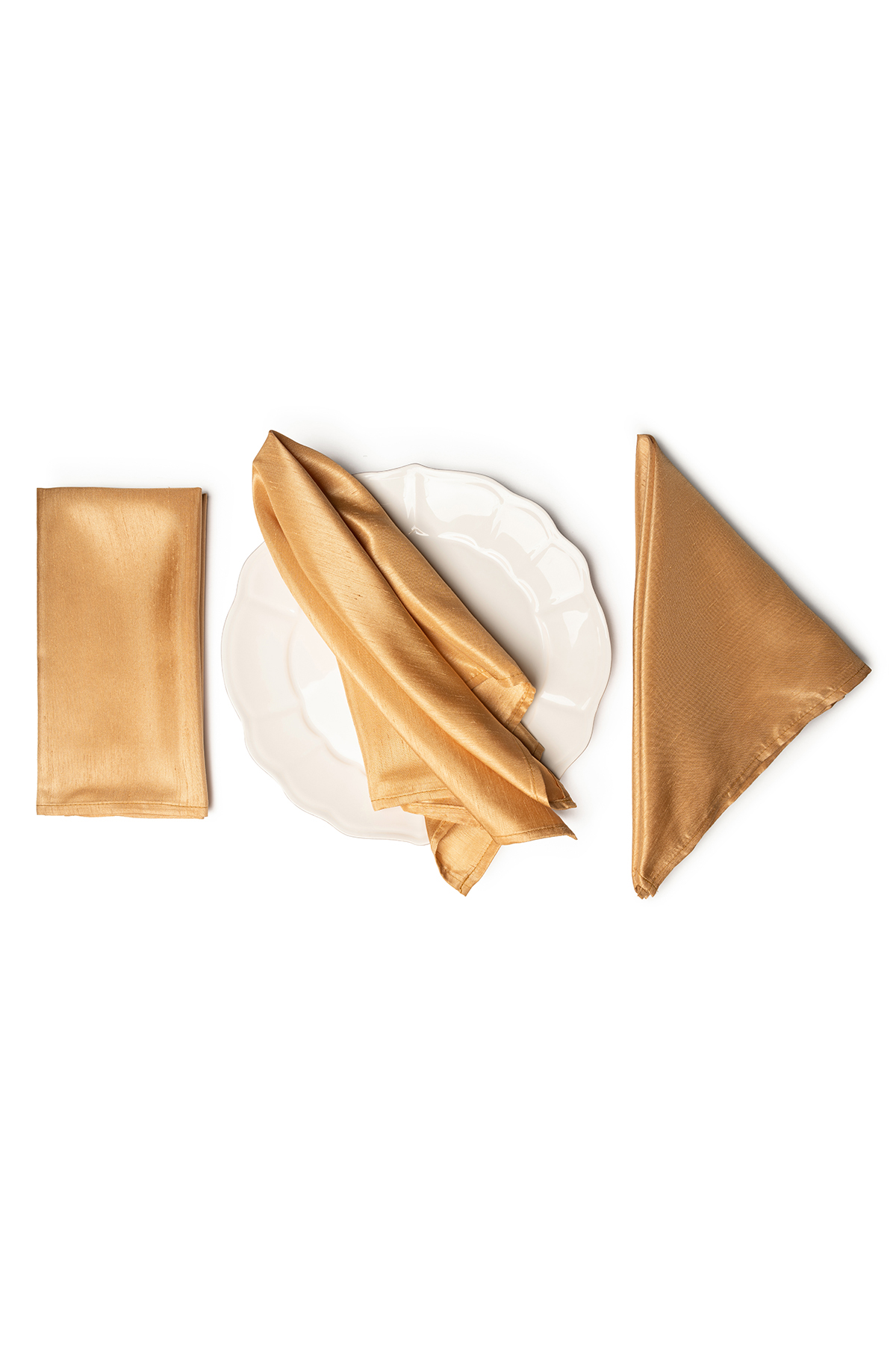 SHANTUNG Gold Napkins