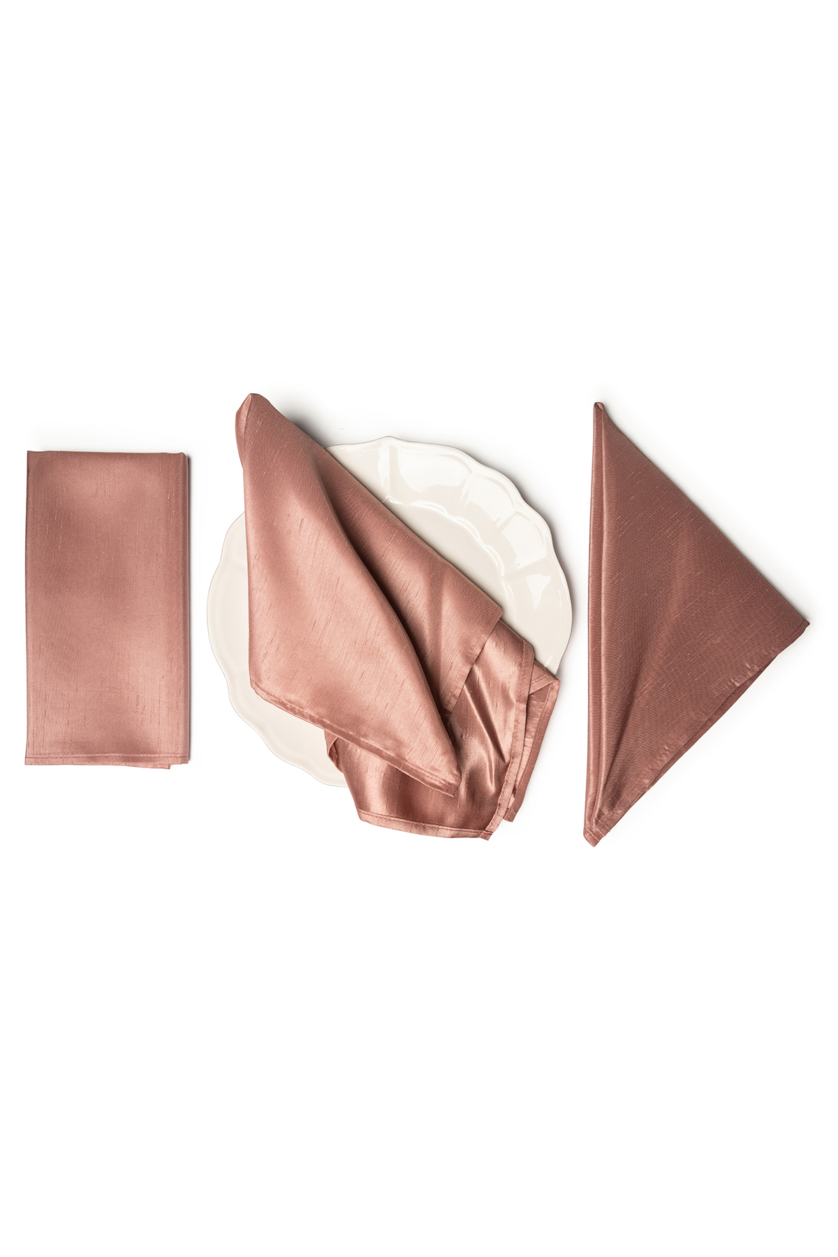 SHANTUNG Rose Napkins