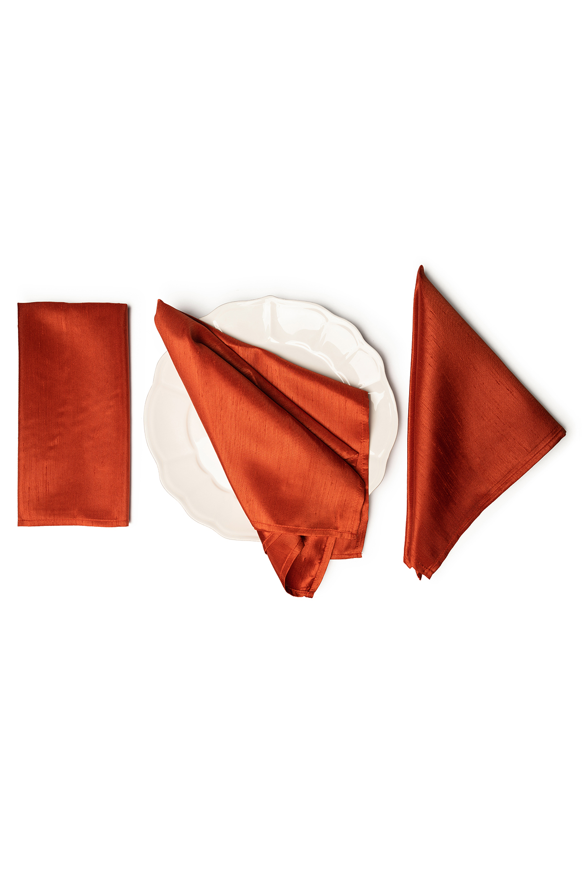 SHANTUNG Rust Napkins
