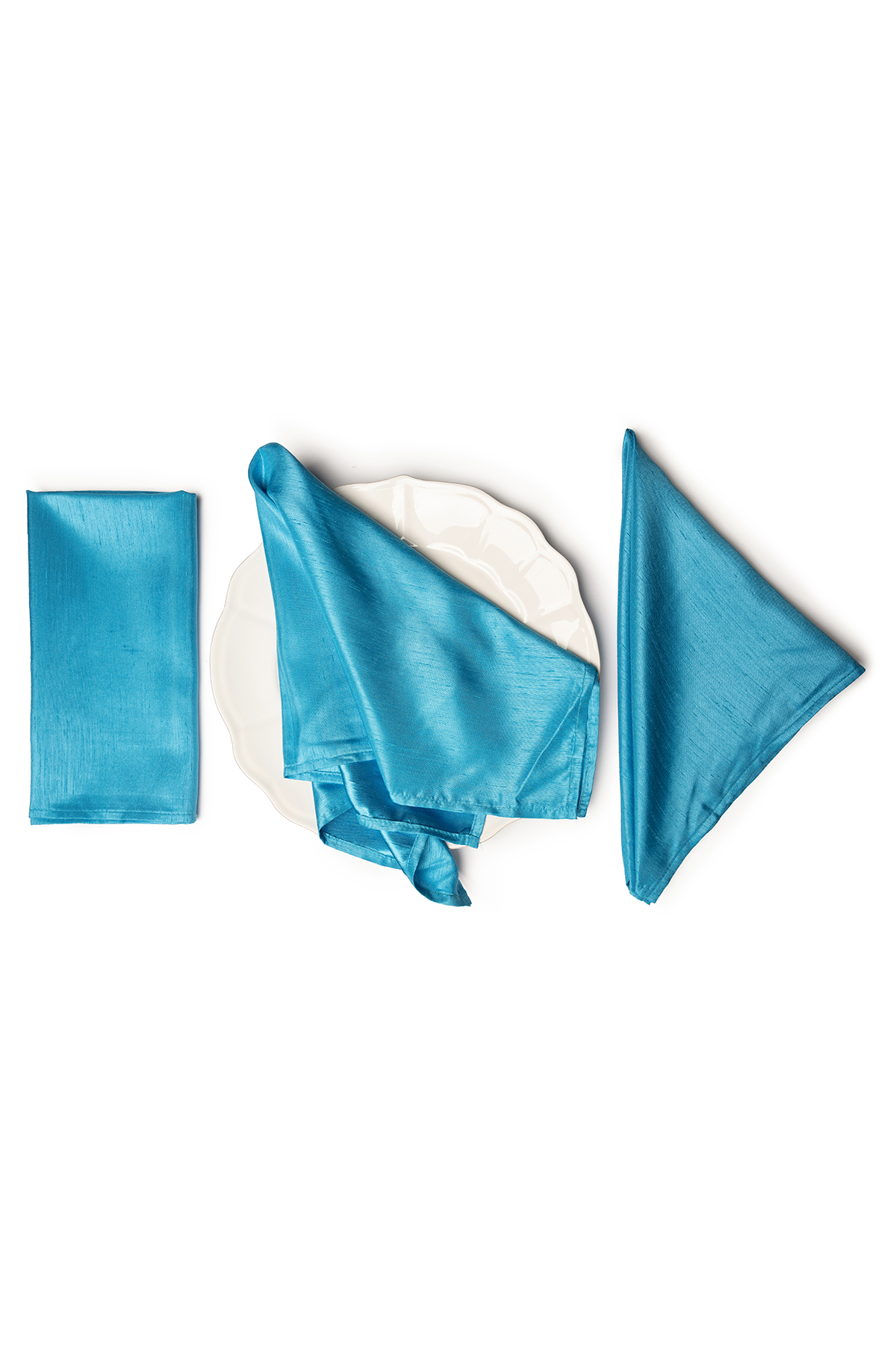 SHANTUNG Ocean Blue Napkins