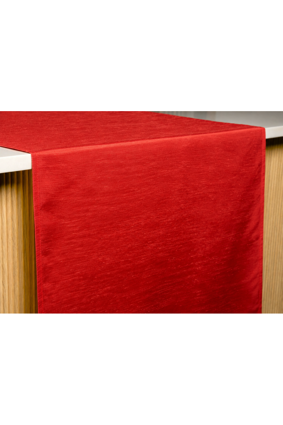 SHANTUNG Persimmon Table Runner