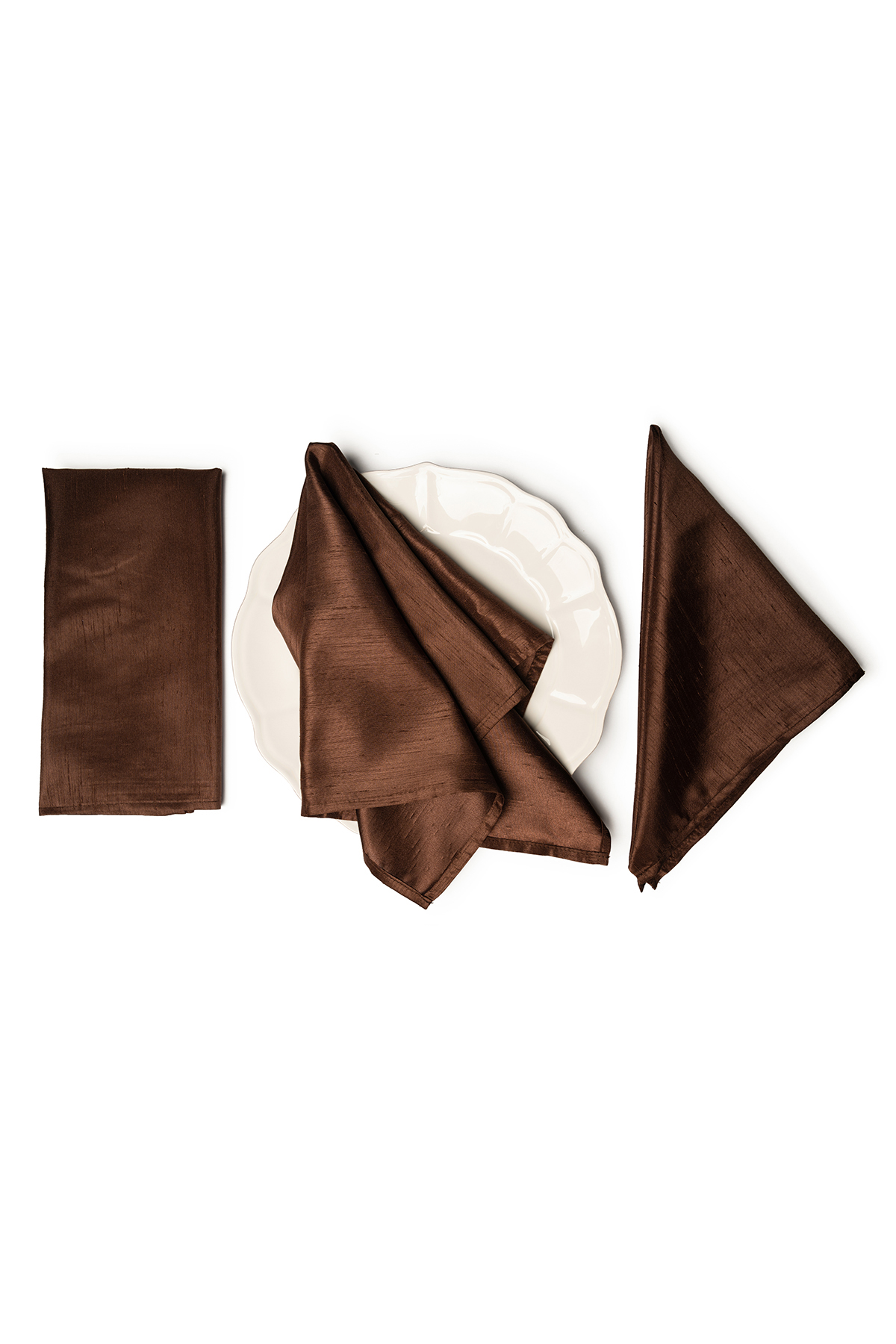 SHANTUNG Chocolate Napkins