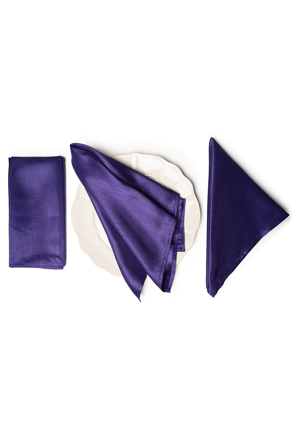 SHANTUNG Purple Napkins