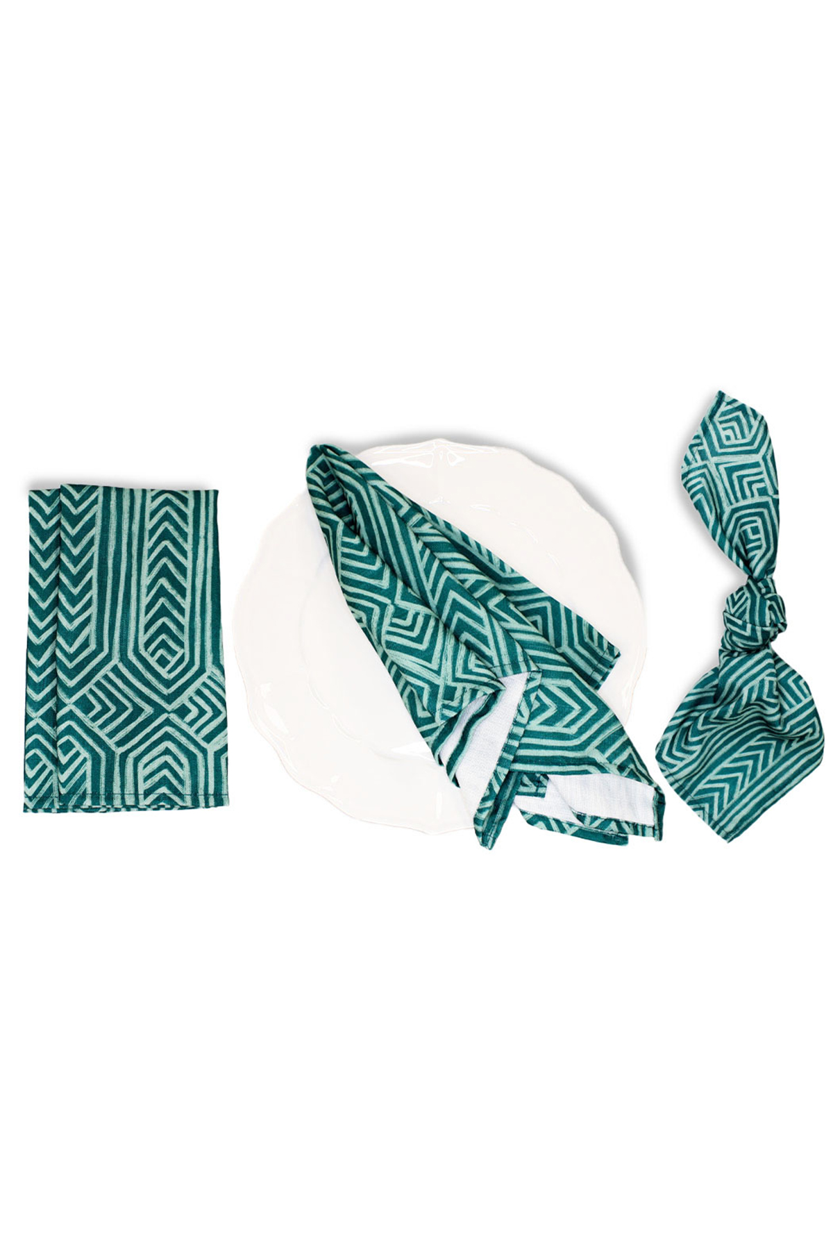 POLLUCK Teal Napkins