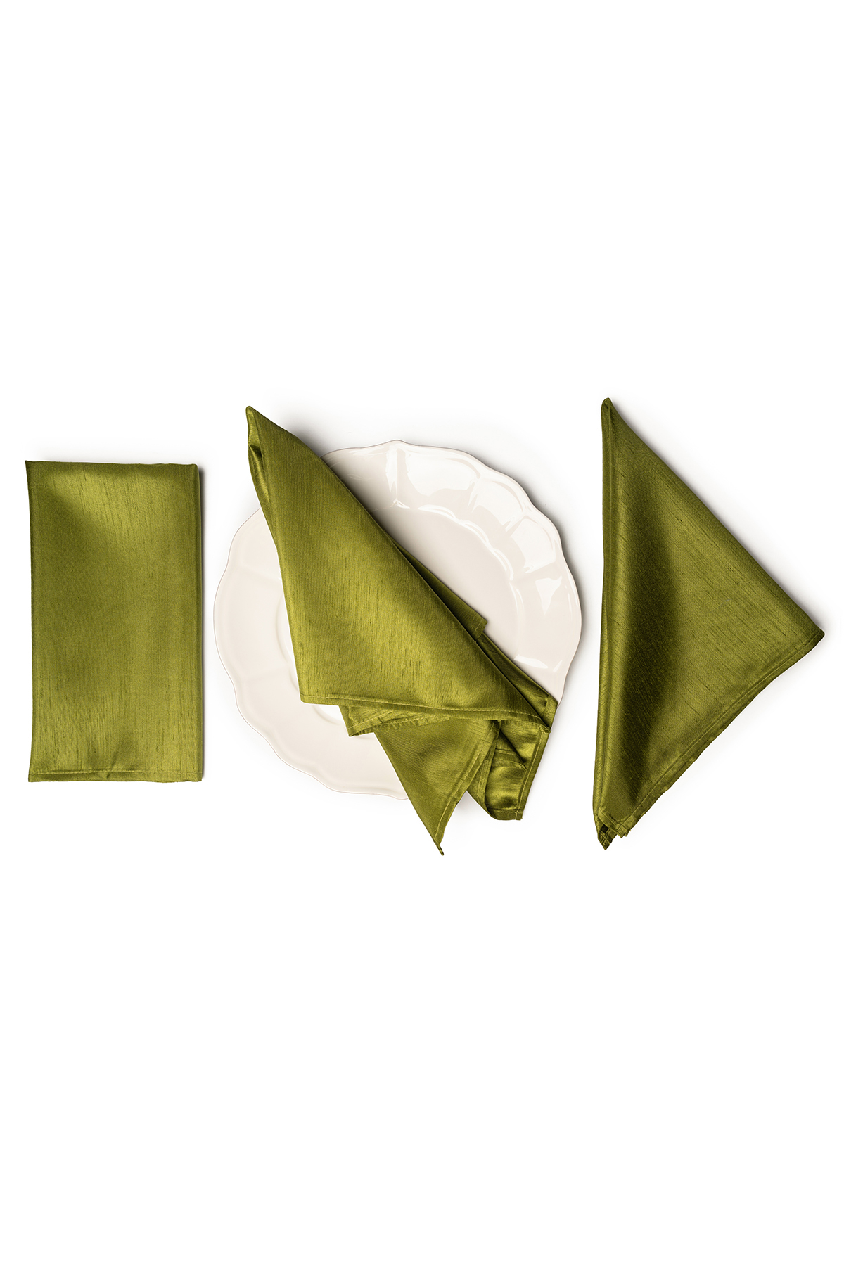 SHANTUNG Avocado Napkins