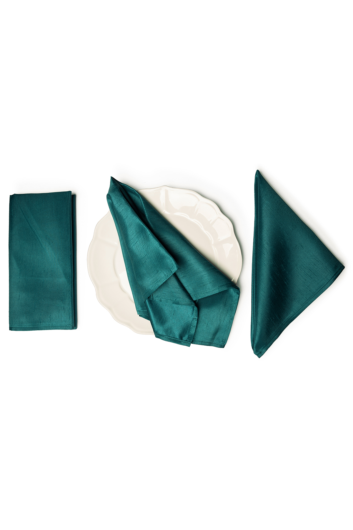 SHANTUNG Light Teal Napkins