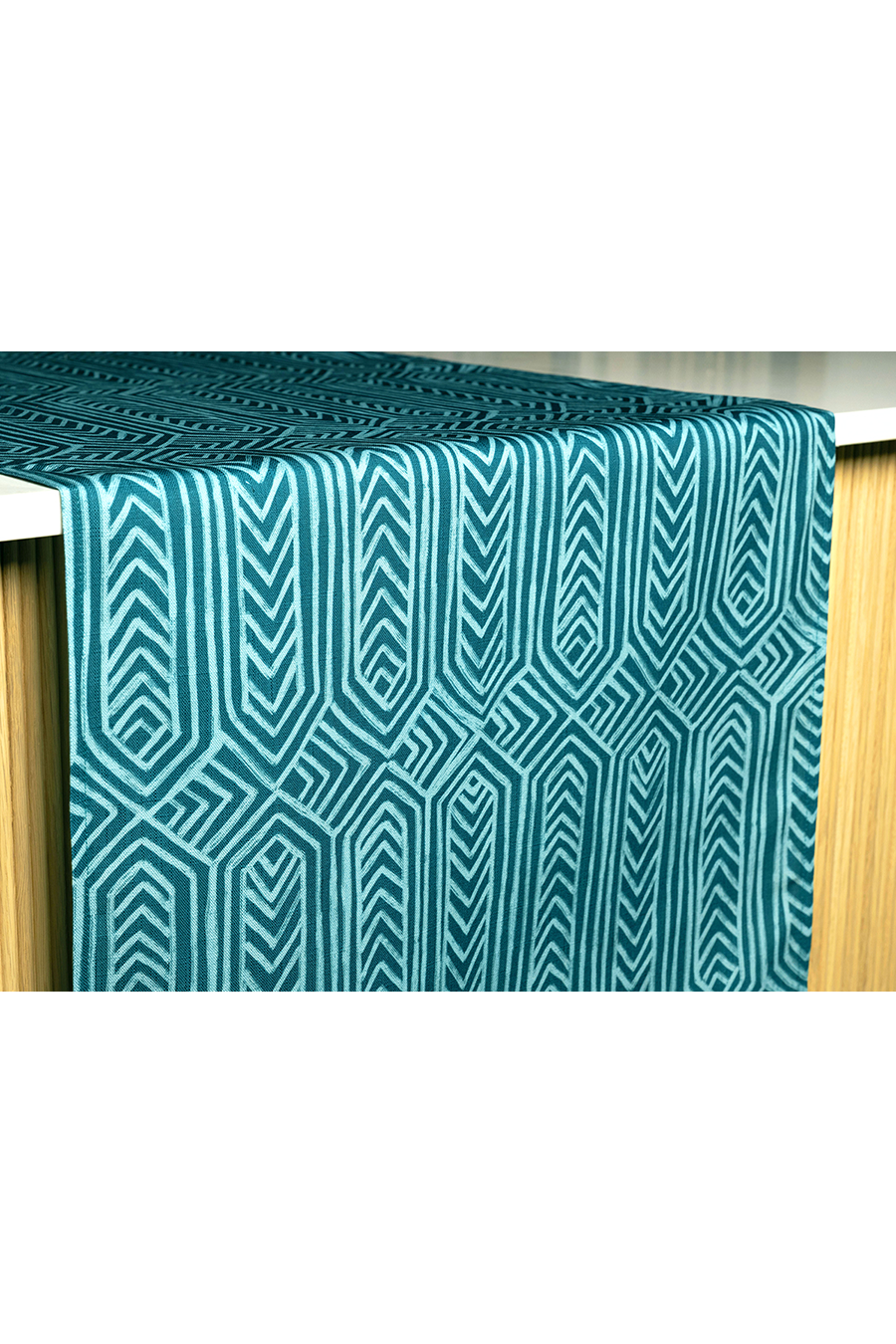 POLLUCK Teal Table Runner