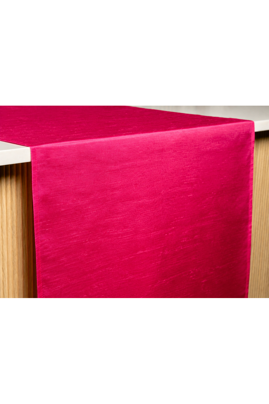 SHANTUNG Hot Pink Table Runner