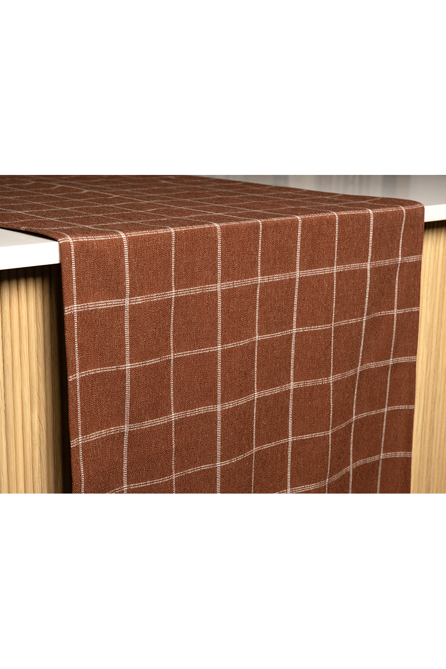 CHESTER tobacco Table Runner