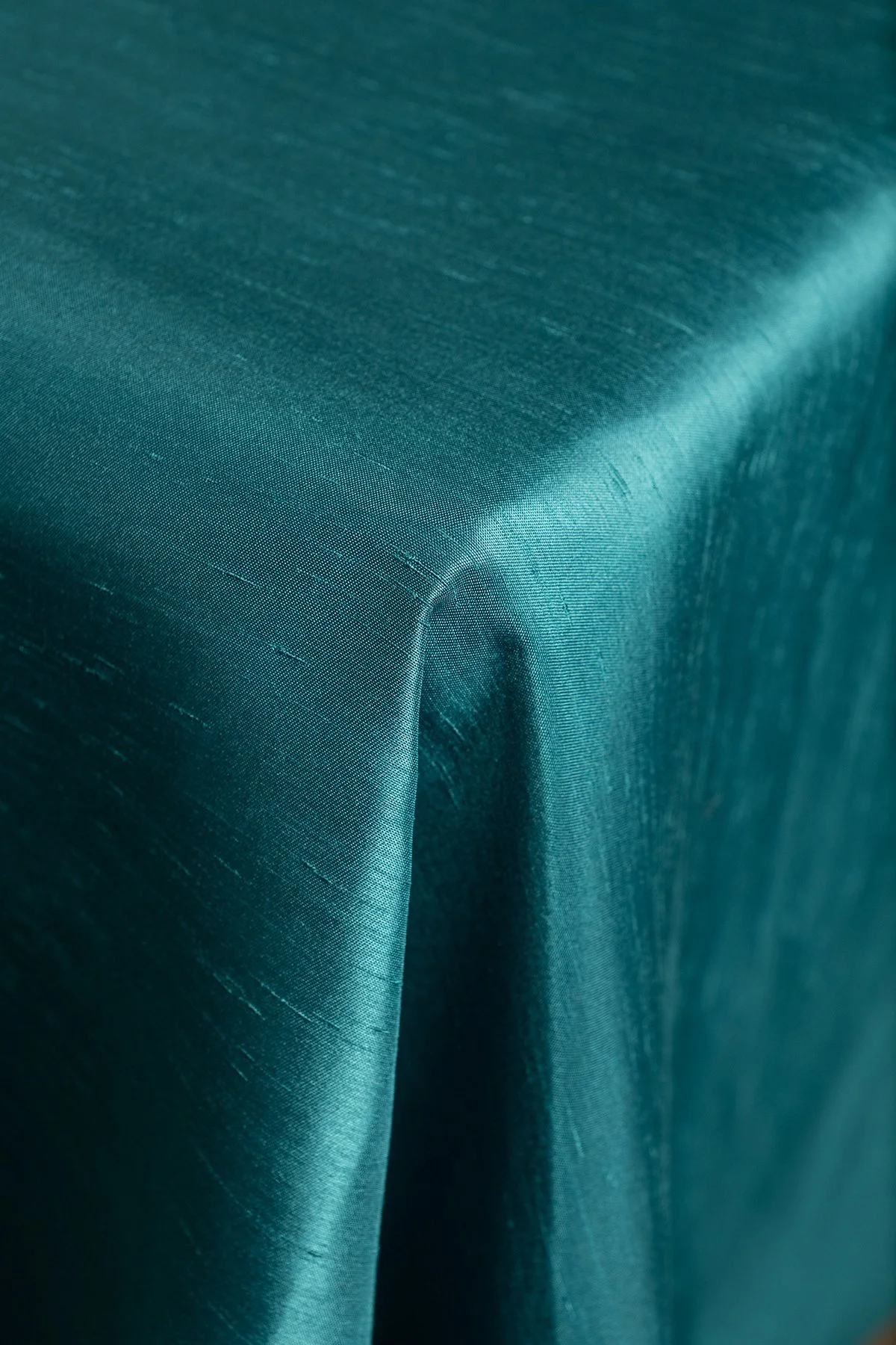 SHANTUNG Light Teal Table Linen