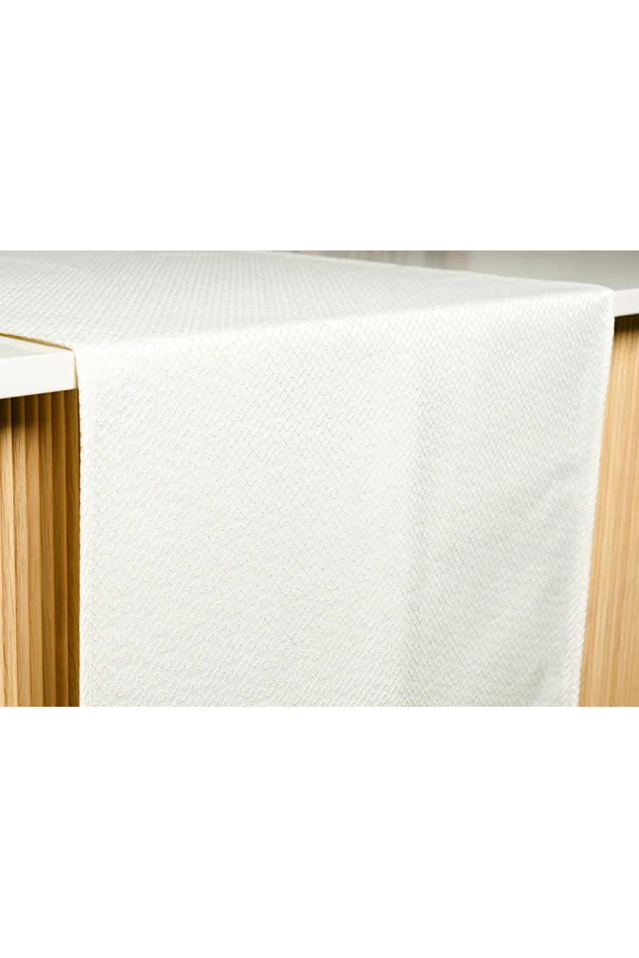 TRELLIS Bisque Table Runner