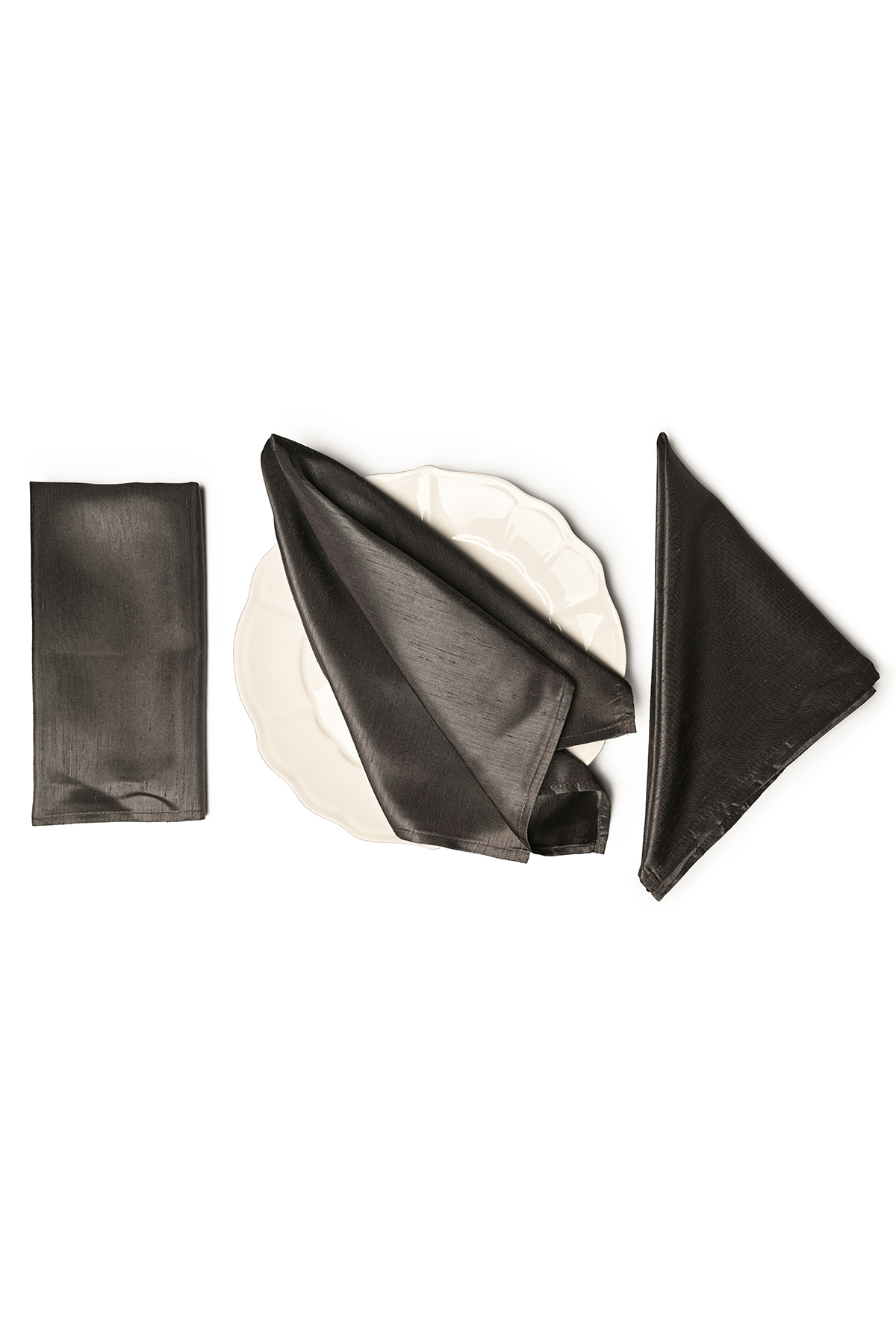 SHANTUNG Pewter Napkins